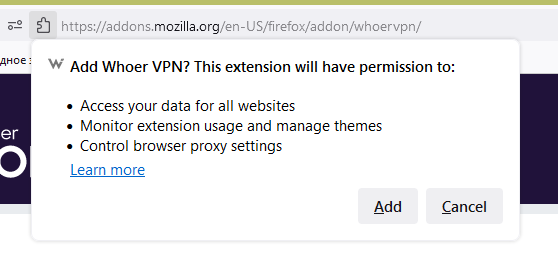 vpn firefox