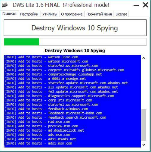 Destroy Windows 10 Spying